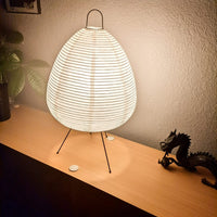 Table Lamp Rice Paper Wabi-Sabi Japanese Style | Favira