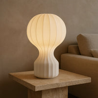 Table Lamp Silk Shade Organic Form Remember Style | Sibiro