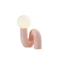 Table Lamp Spiral Glass Modern Accent | Tolrian