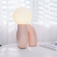 Table Lamp Spiral Glass Modern Accent | Tolrian