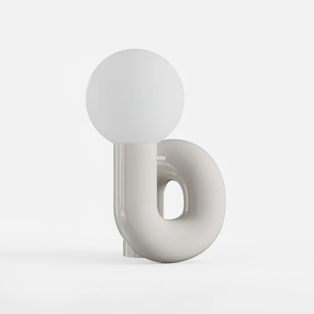 Table Lamp Spiral Glass Modern Accent | Tolrian