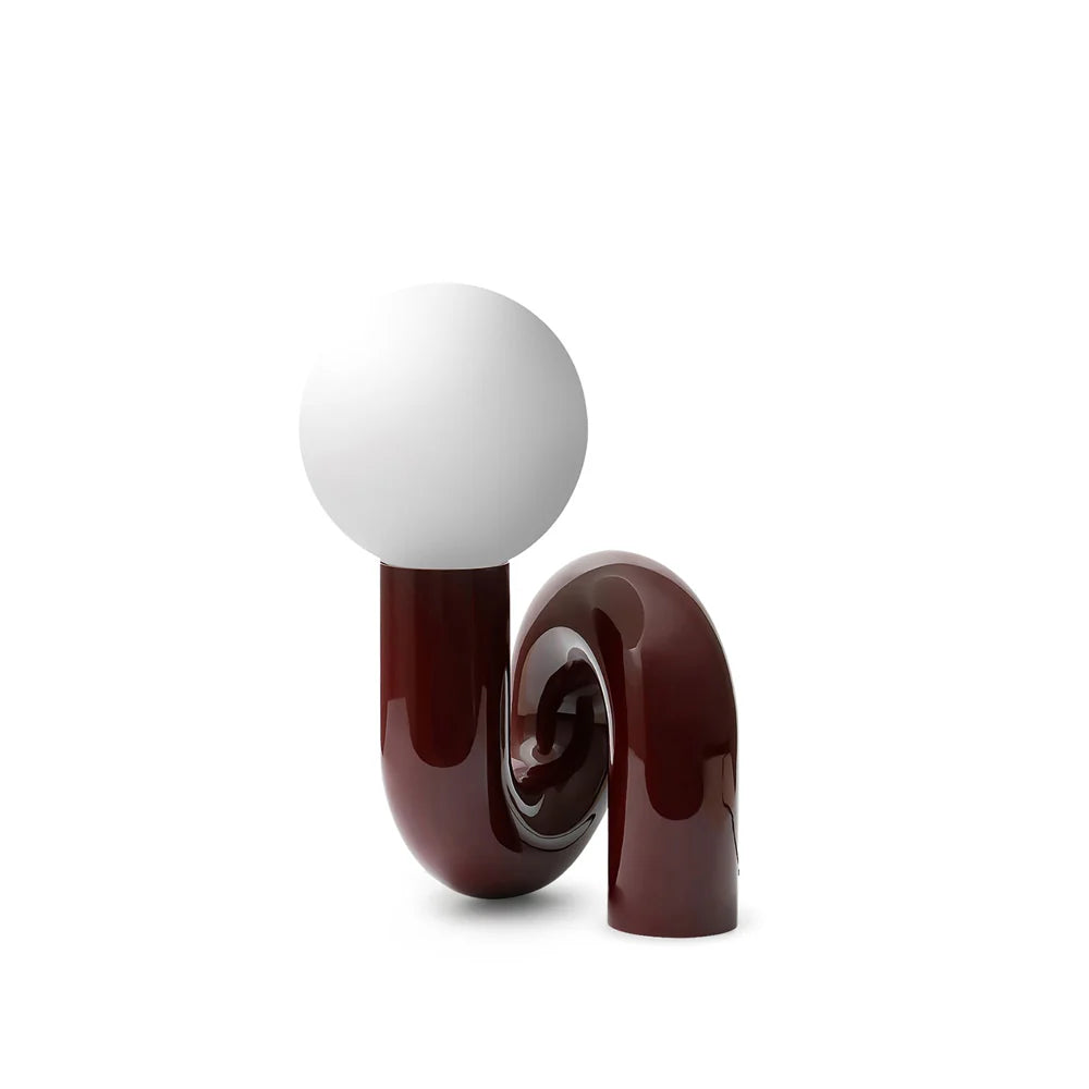 Table Lamp Spiral Glass Modern Accent | Tolrian