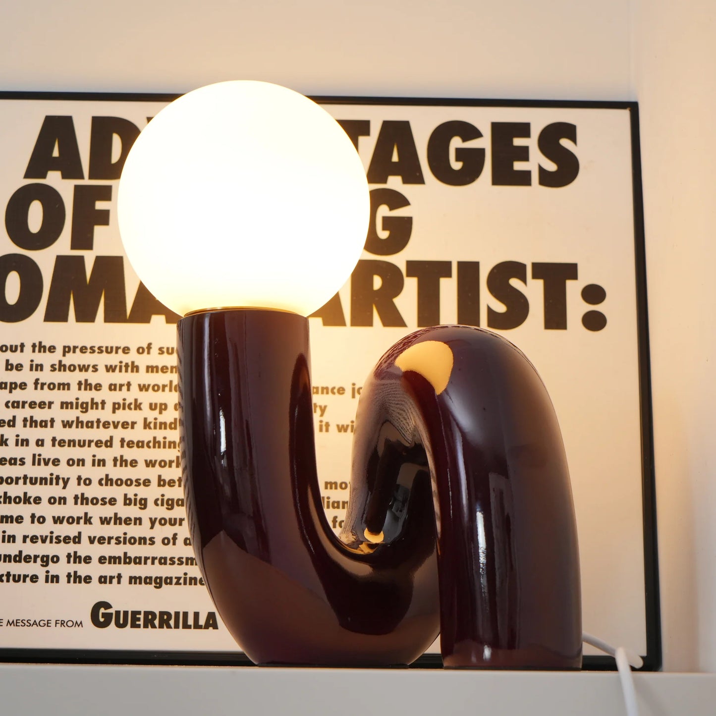 Table Lamp Spiral Glass Modern Accent | Tolrian