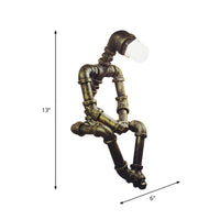 Table Lamp in Antique Bronze Industrial Style | Rovant