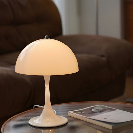 Table Lamp with Acrylic Dome Shade Modern Style | Alviro