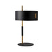 Table Lamp with Black Shade Minimalist Metal | Zavero