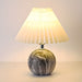 Table Lamp with Ceramic Base Cone Shade Modern | Corvila