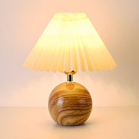 Table Lamp with Ceramic Base Cone Shade Modern | Corvila