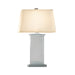 Table Lamp with Crystal Base Modern White Shade | Selvian