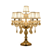 Table Lamp with Crystal Chandelier Traditional Style | Jovira