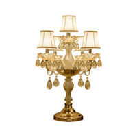 Table Lamp with Crystal Chandelier Traditional Style | Jovira