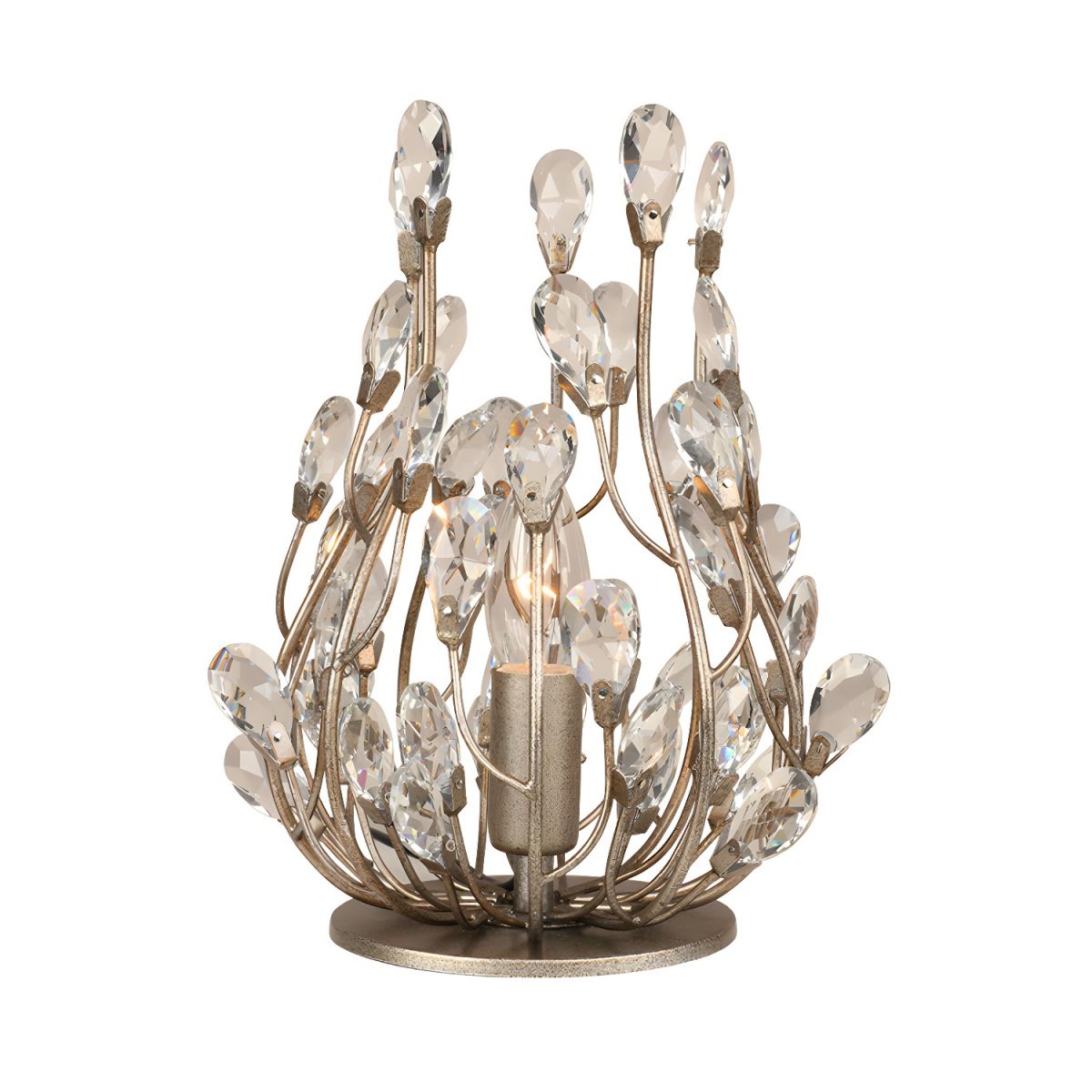 Table Lamp with Crystal Retro Accent Modern Style | Velira