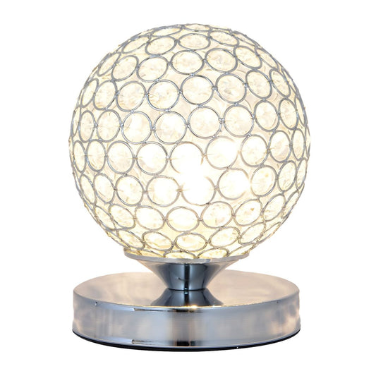 Table Lamp with Crystal Shade Modern Bedroom Style | Cyrano