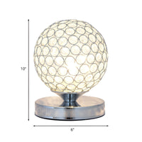 Table Lamp with Crystal Shade Modern Bedroom Style | Cyrano