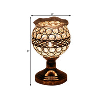 Table Lamp with Crystal Shade Modern Gold Design | Cyrina