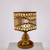 Table Lamp with Crystal Shade Modern Gold Design | Cyrina