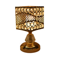 Table Lamp with Crystal Shade Modern Gold Design | Cyrina