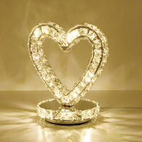 Table Lamp with Crystal Shades Modern Ambient Light | Veylorn