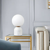 Table Lamp with Dome Marble Base Modern Style | Grivano