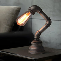 Table Lamp with Exposed Bulb Industrial Bronze | Brivano