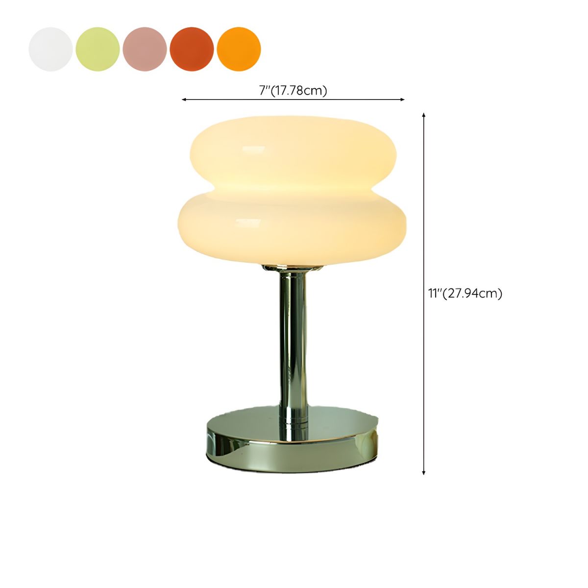 Table Lamp with Glass Dome Modern Nordic Style | Olvera