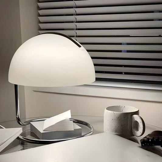 Table Lamp with Glass Dome Nordic Modern Style | Orvani