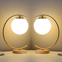 Table Lamp with Glass Globe Nordic Style | Ulvano