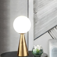 Table Lamp with Glass Globe Postmodern Style | Veliora