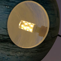 Table Lamp with Glass Moon Globe Modern Design | Zelaro