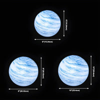 Table Lamp with Glass Moon Globe Modern Design | Zelaro