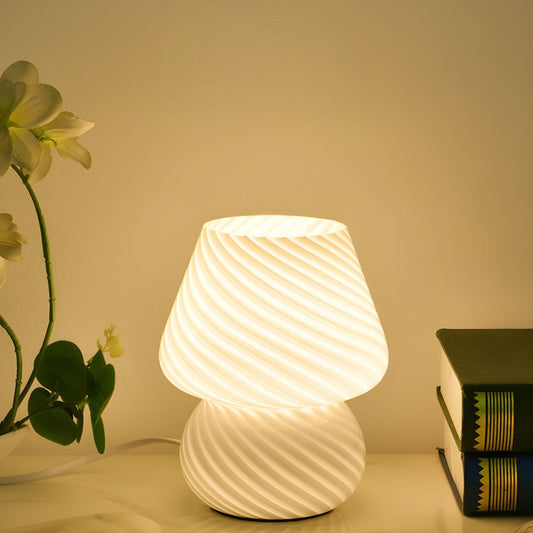 Table Lamp with Glass Shade Modern Living Room | Ceravio