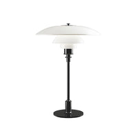 Table Lamp with Glass Shade Modern Metal Finish | Arvion