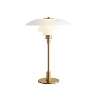 Table Lamp with Glass Shade Modern Metal Finish | Arvion