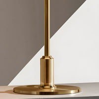 Table Lamp with Glass Shade Modern Metal Finish | Arvion