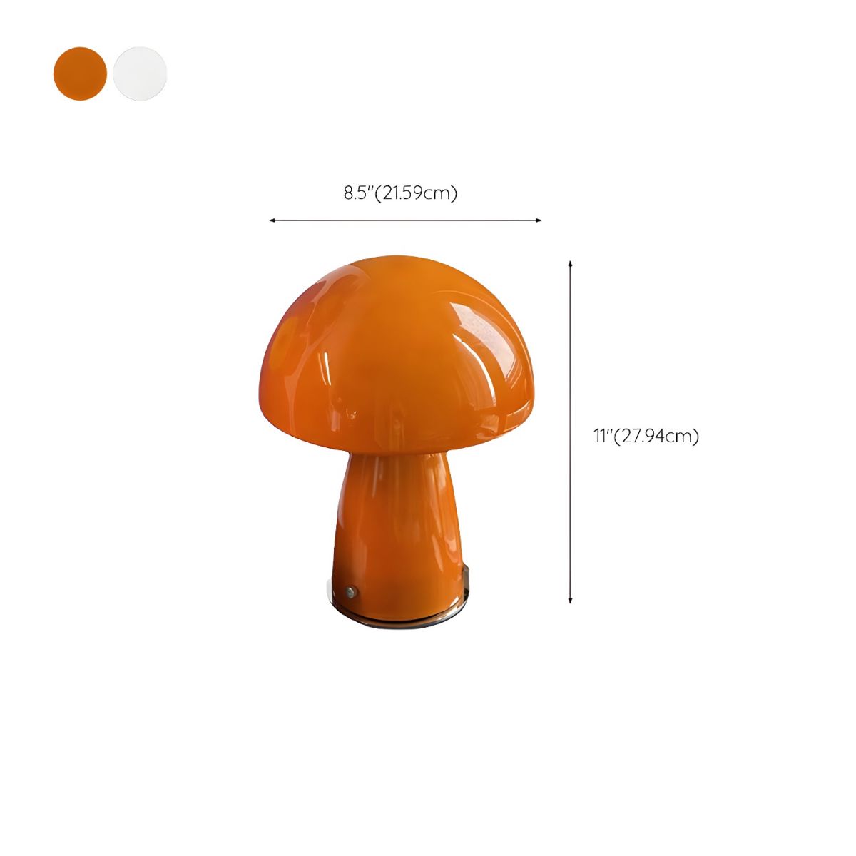 Table Lamp with Glass Shade Nordic Modern Style | Avolin