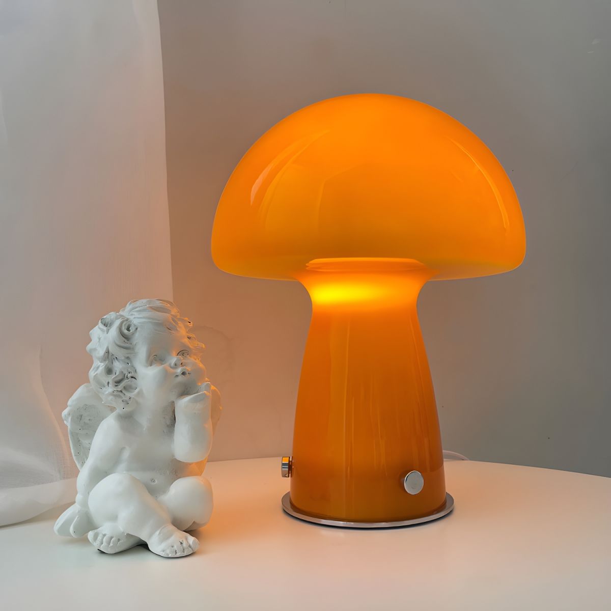 Table Lamp with Glass Shade Nordic Modern Style | Avolin