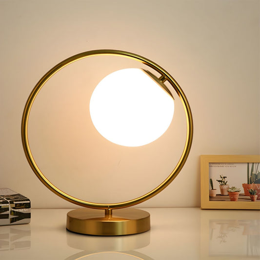 Table Lamp with Globe Shade Nordic Minimalist Look | Ormiva