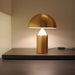 Table Lamp with Half Round Shade Modern Metal Gold | Selvira