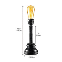 Table Lamp with Metal Pipe Industrial Design | Corvian