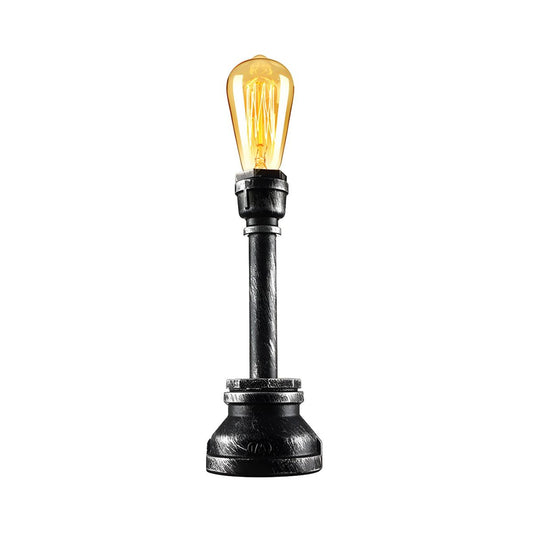 Table Lamp with Metal Pipe Industrial Design | Corvian