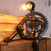 Table Lamp with Pipe Design Industrial Metal | Roveko