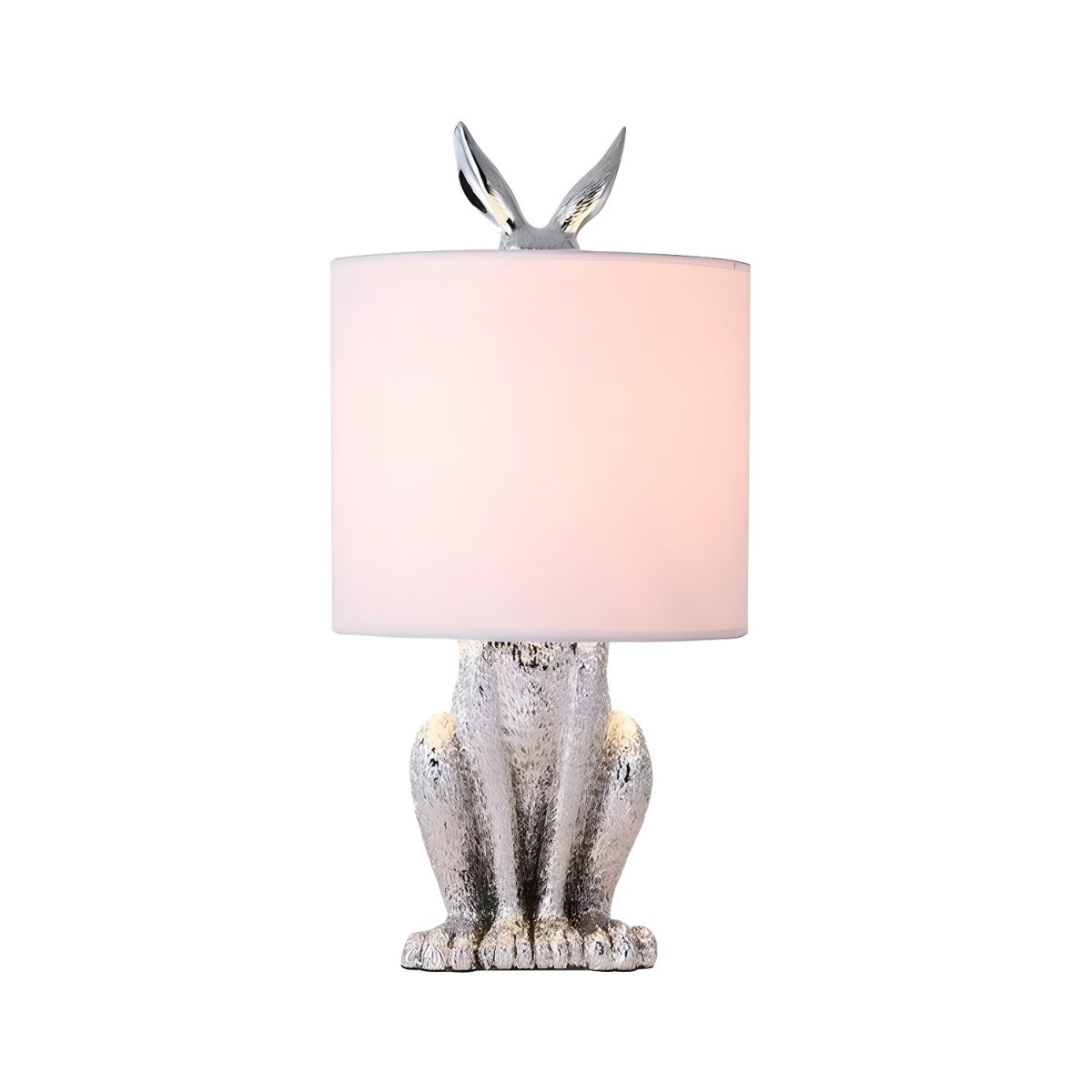 Table Lamp with Resin Masked Rabbit Nordic Art Deco | Cavira