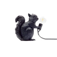 Table Lamp with Resin Squirrel Nordic Art Deco Style | Orvilo