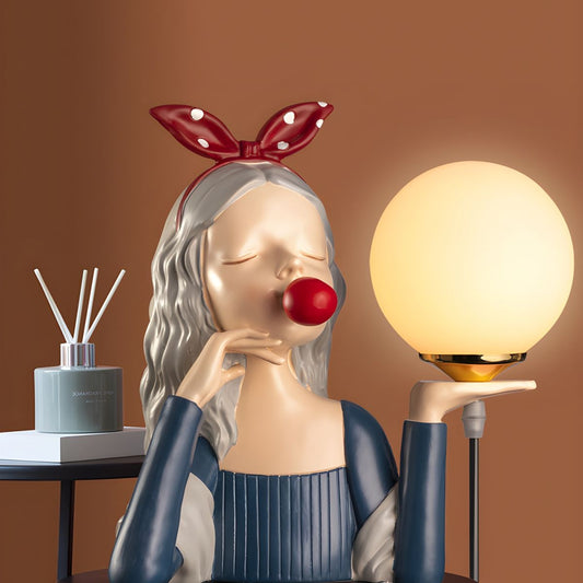 Table Lamp with Spherical Glass Nordic Style | Eryden