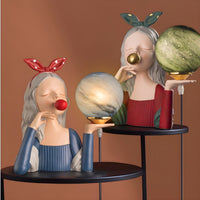 Table Lamp with Spherical Glass Nordic Style | Eryden