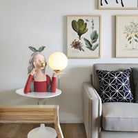 Table Lamp with Spherical Glass Nordic Style | Eryden