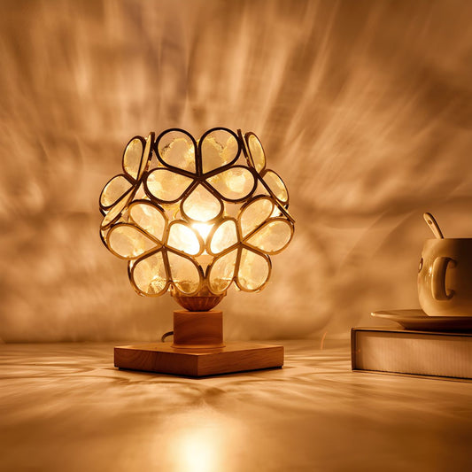 Table Lamp with Stained Glass Nordic Tiffany Style | Florvia