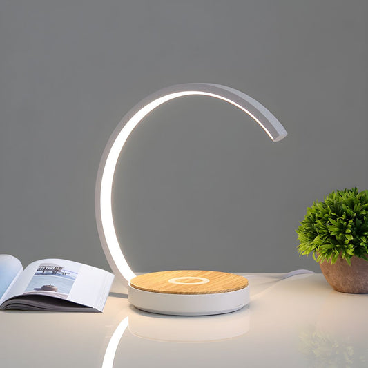 Table Lamp with Touch Dimming Modern Curved Design | Cevano