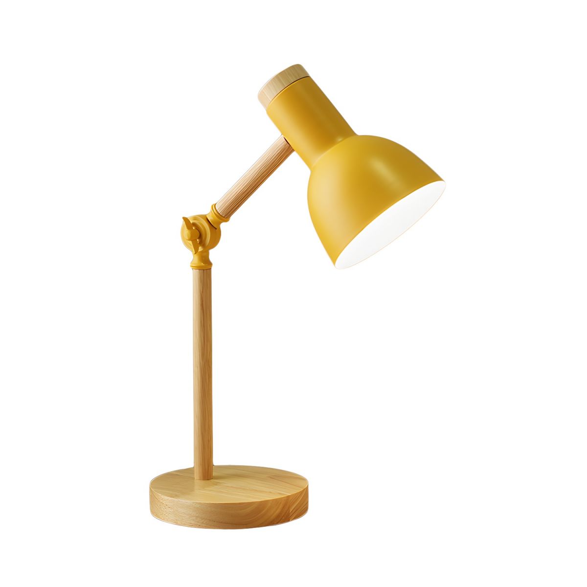 Table Lamp with Wooden Arm Nordic Macaron Style | Loriva