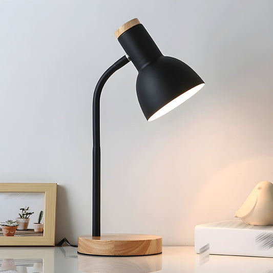 Table Lamp with Wooden Base Nordic Style | Averion